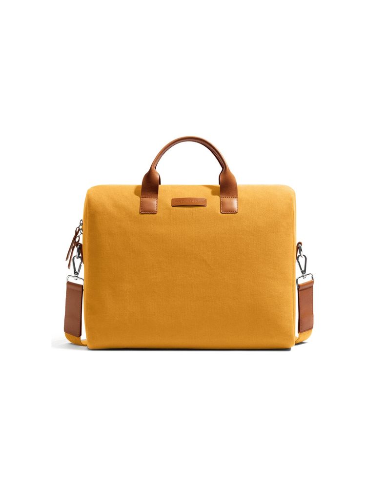 DailyObjects Mustard Yellow City Compact Fleet Laptop Messenger Bag for Upto 14 Inch Laptop-Macbook-picture-14