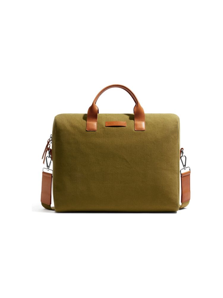 DailyObjects Olive Green City Compact Fleet Laptop Messenger Bag for Upto 14 Inch Laptop-Macbook-picture-21