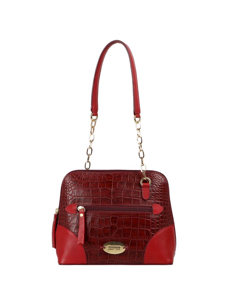 Hidesign Fl Heidi Red Women's Shoulder Bag - (23 X 19 X 9 Cms)-image-19