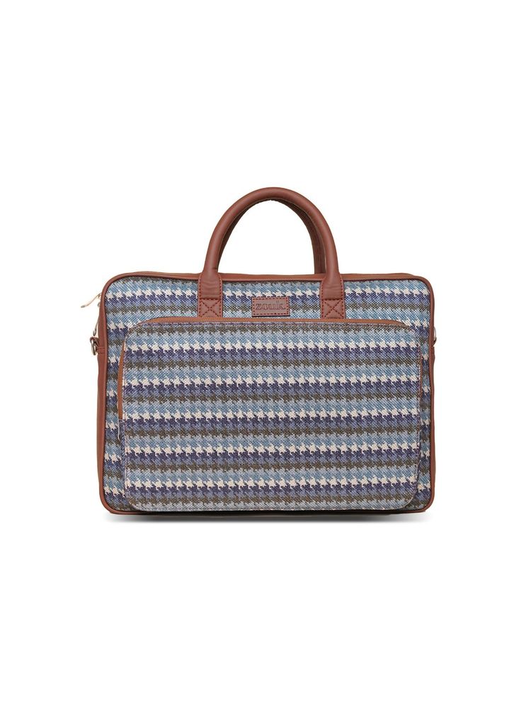 Zouk Bombay Houndstooth Laptop Bag-image-28