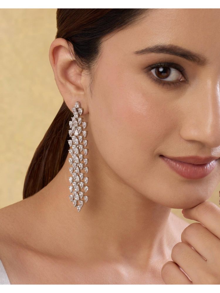 Indinoor Liora Zircon Danglers-image-29