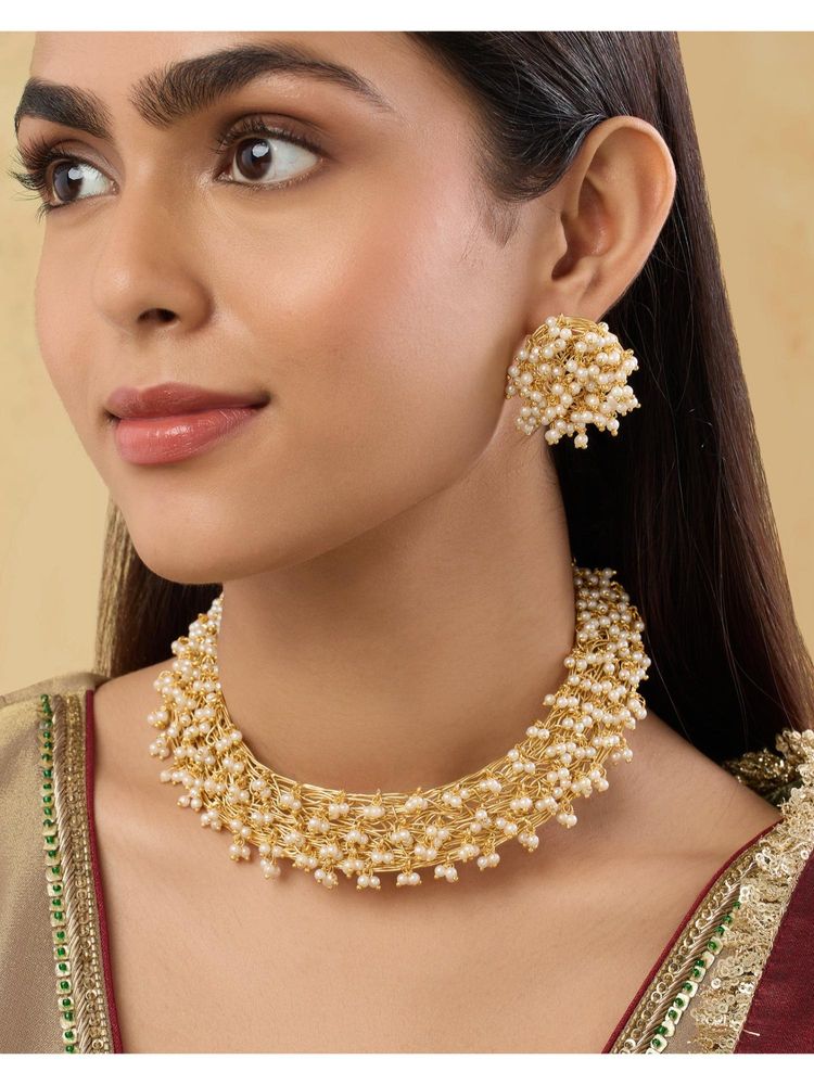 Indinoor Vynka Kundan Necklace Set-picture-44