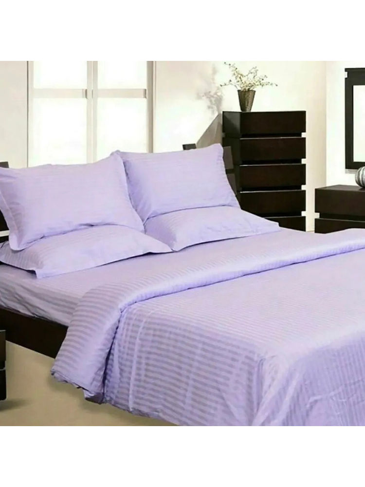 HOSTA HOMES Purple 280 Tc Satin Cotton Queen Size Bed Sheet with 2 Pillow Covers-picture-23
