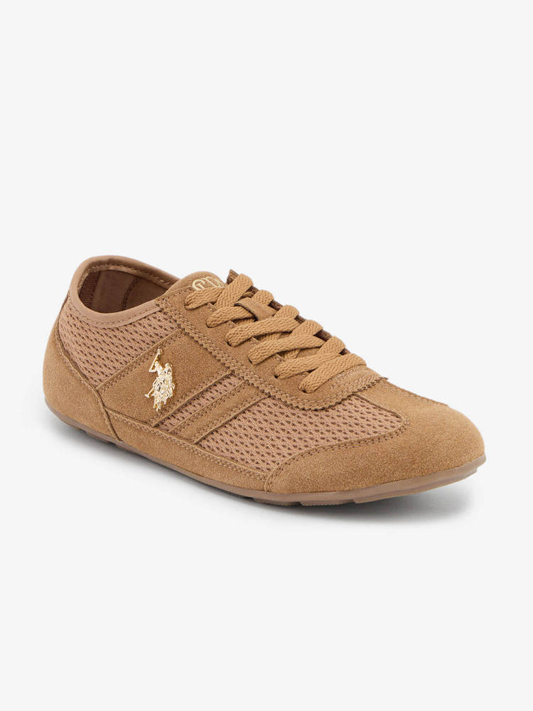 U.S. POLO ASSN. Women Liorane Brown Light Weight Sneakers