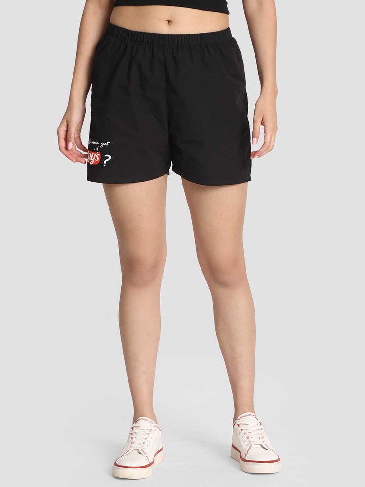 Bene Kleed Black Solid Mid-Rise Relaxed Fit Lounge Boxer Shorts-picture-10