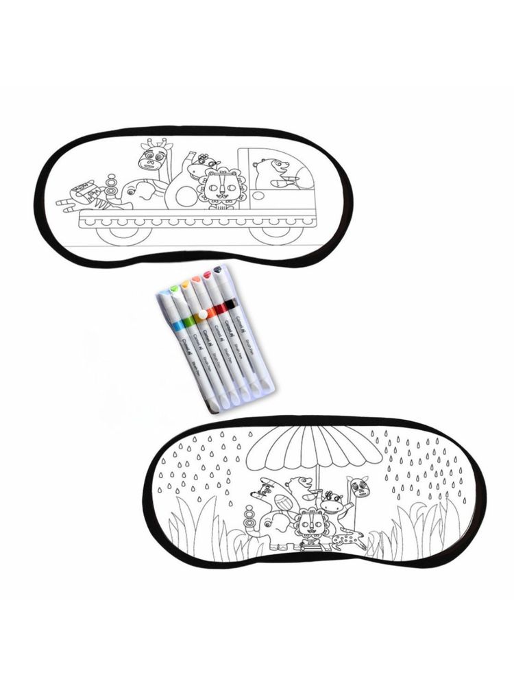 Indigifts 2 Magic Reusable Eyemask for Sleeping with 6 Diffrent Colors for Kids-picture-12