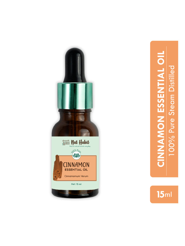 Nat Habit Cinnamon Essential Oil for Enhanced Blood Circulation, Acne, Blemishes Control, Diffuser-picture-46