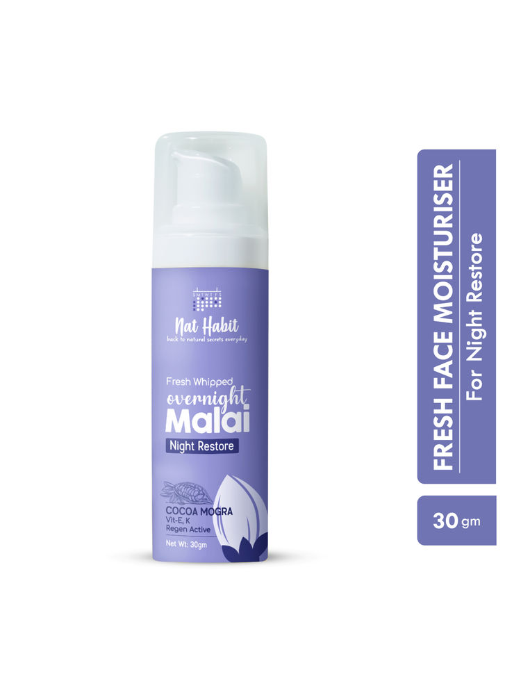 Nat Habit Cocoa Mogra Night Restore Face Cream, Light Face Moisturizer For Glowing Skin-picture-28