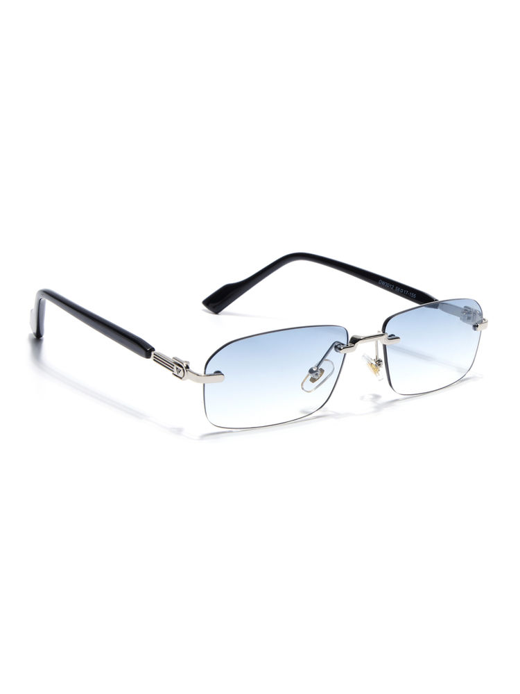 Voyage Unisex Rimless Sunglasses Sky Blue & Clear Lens with Silver Frame (MG6621) (58)-picture-21