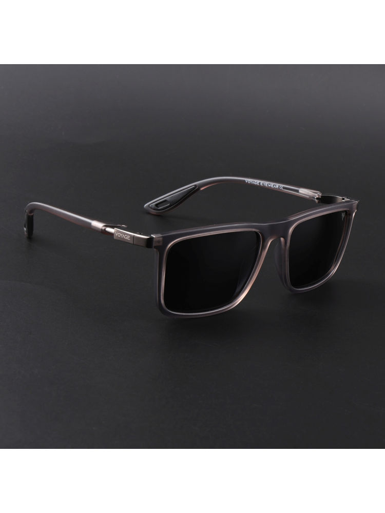 Voyage Unisex Square Polarized Sunglasses Black Lens with Grey Frame (PMG6648) (53)-picture-25