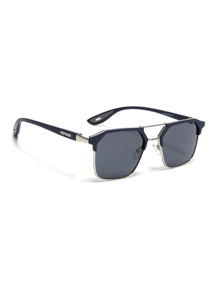 Voyage Unisex Wayfarer Polarized Sunglasses Grey Lens with Navy Blue Frame (PMG6680) (58)-image-35