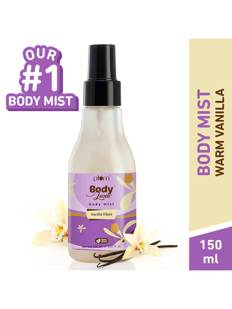 Plum BodyLovin' Vanilla Vibes Body Mist For A Long Lasting Vanilla Fragrance