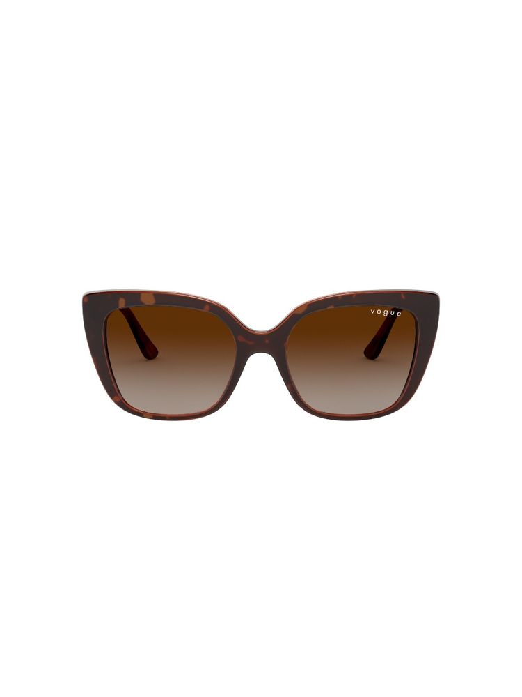 Vogue Eyewear 0VO5337S23861353 Brown Evergreen Cat Eye Sunglasses (53 mm)-image-34