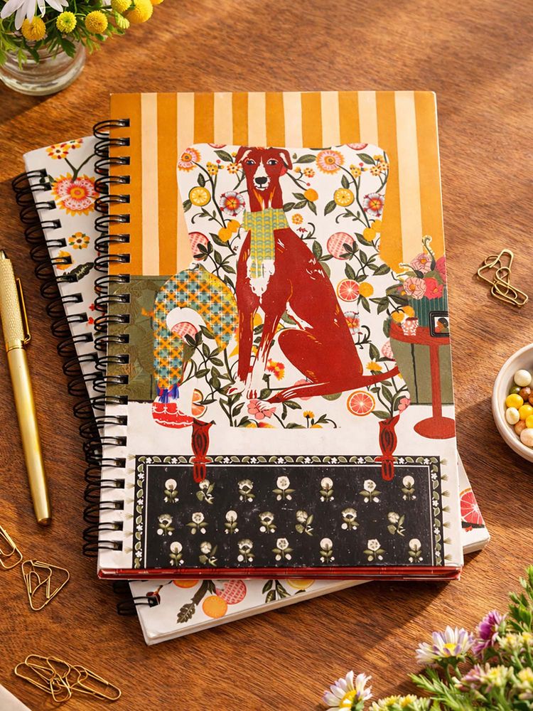 Chumbak Florentine Hound Citrus Zest Notebook-image-40