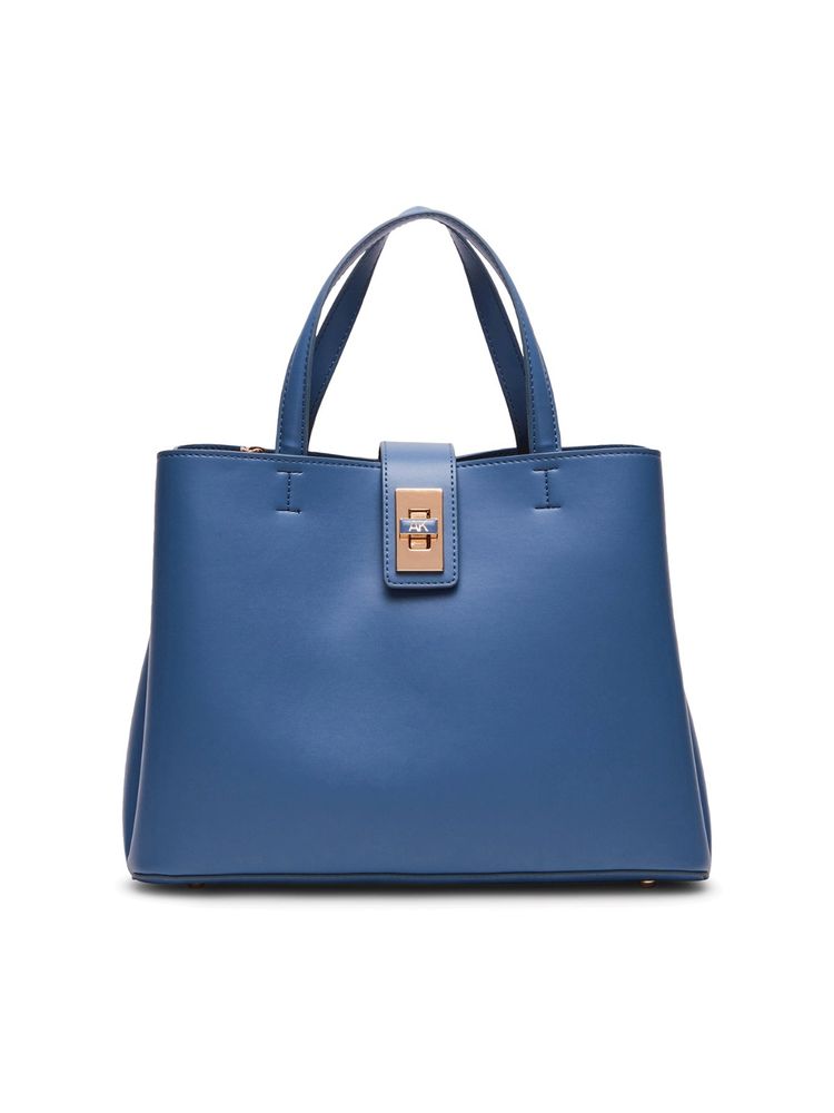 Anne Klein E/W Medium Satchel W/ Enamel Turn Lock-picture-28
