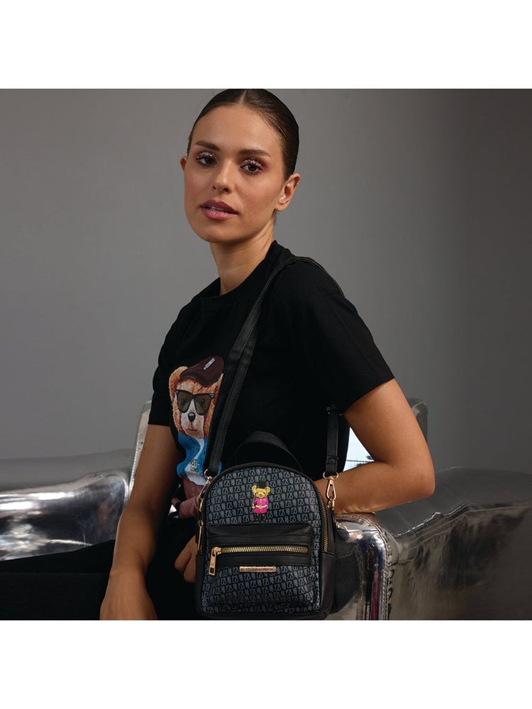 Hamster London Black Ted H Limited Ted Edition Mini Sling Bag (M)-picture-11