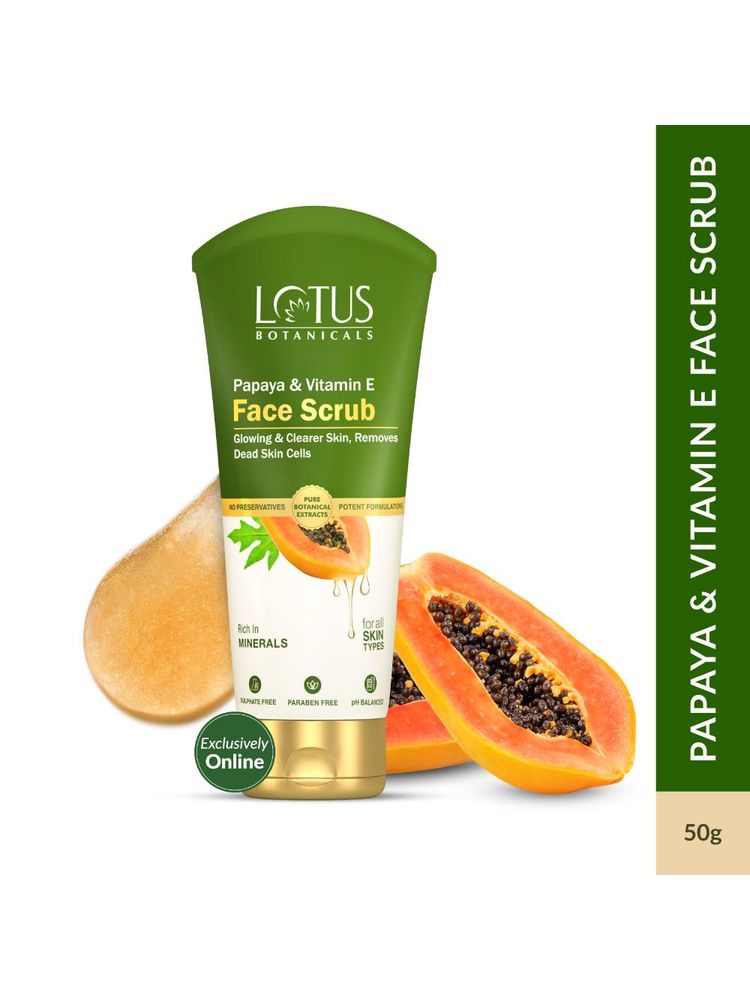 Lotus Botanicals Papaya & Vitamin E Face Scrub-picture-25