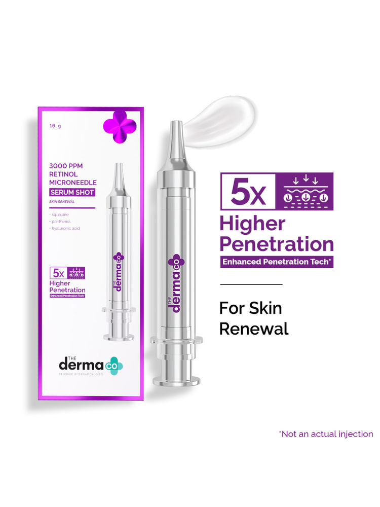 The Derma Co 3000 PPM Retinol Microneedle Serum Shot Anti-Ageing, Wrinkles, Fine Lines, All Skin-image-34