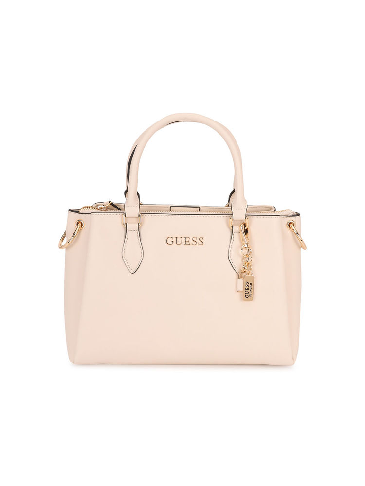 guess fashion Guess Women Beige Solid Satchel Bag-picture-39