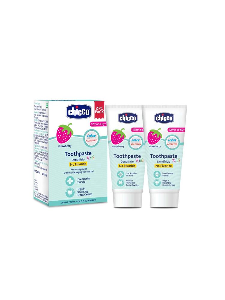 Chicco Strawberry Toothpaste (1-6Y) - Pack of 2-picture-14