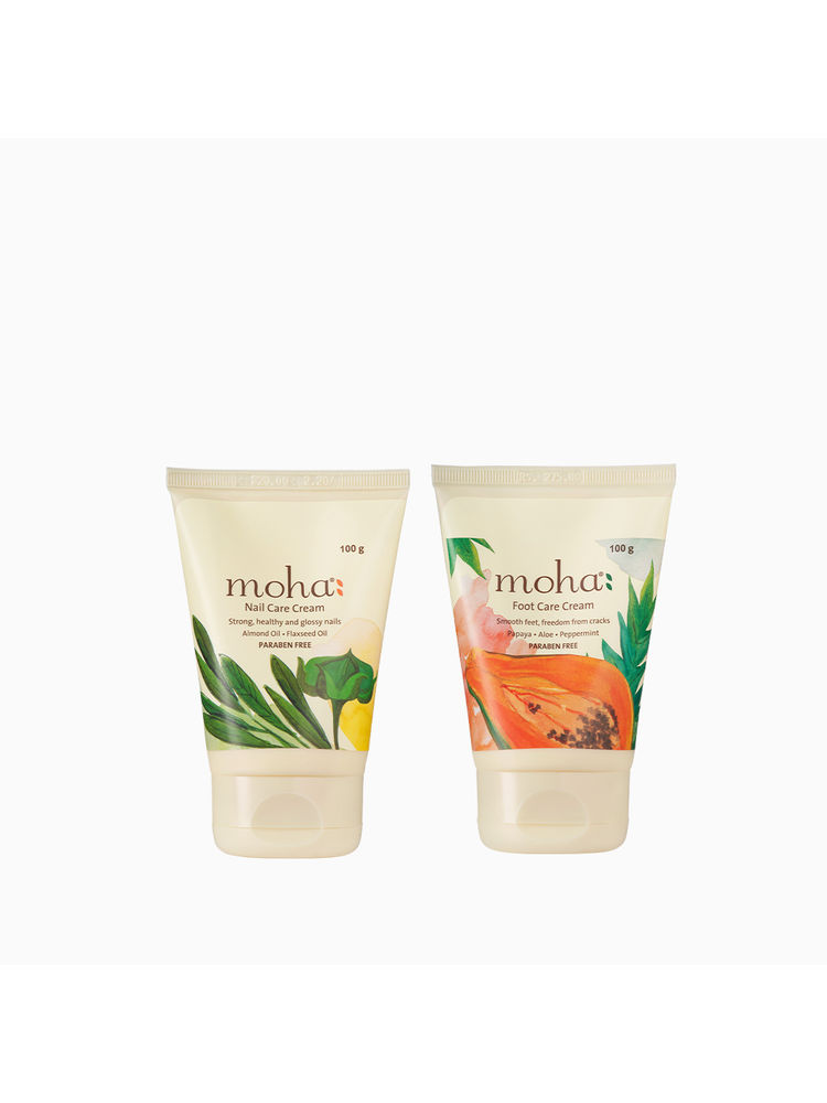 Moha Hand And Foot Care Combo Heals Cracked Skin And Nourishes For Smooth Healthy Hands And Feet