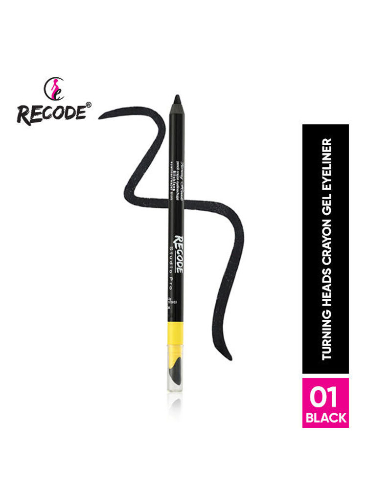 Recode Turning Heads Crayon Gel Eyeliner Cum Kajal Pencil-image-14