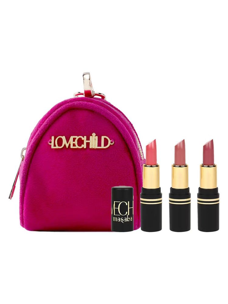 LoveChild Masaba Pocket Lipstick Buffet with Pouch Combo - 01-picture-12