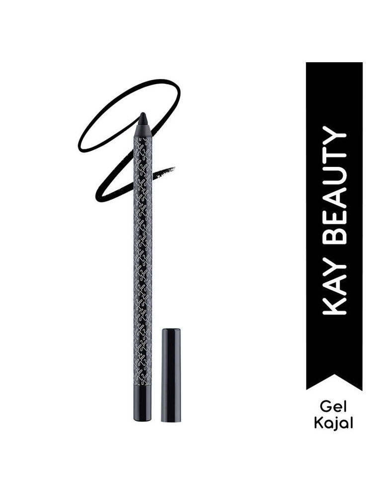 Kay Beauty Smudgeproof Jet Black Gel Kajal - Onyx