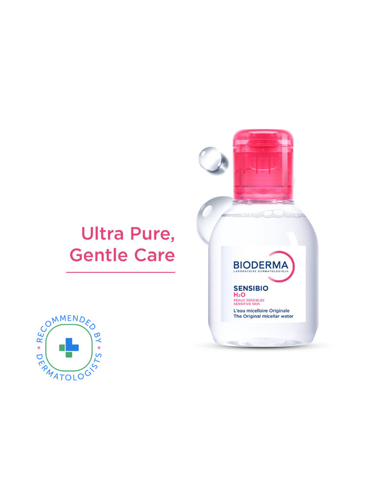 Bioderma Dermatological Micellar Water Sensibio H2O - Gently Removes Makeup Prevents Clogged Pores