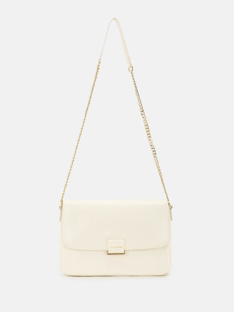 U.S. POLO ASSN. Blossom Off White Solid crossbody Handbag for Casual Use-picture-22