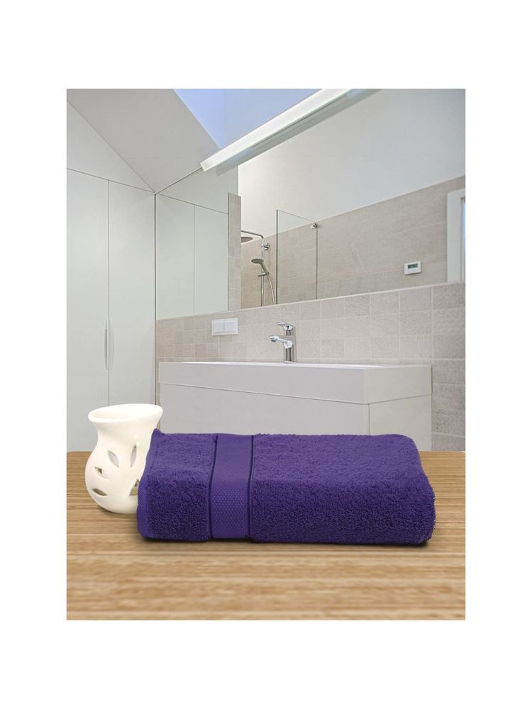 Creeva 525 Gsm Lady Bath Towel Violet (60X120 Cm)-picture-19