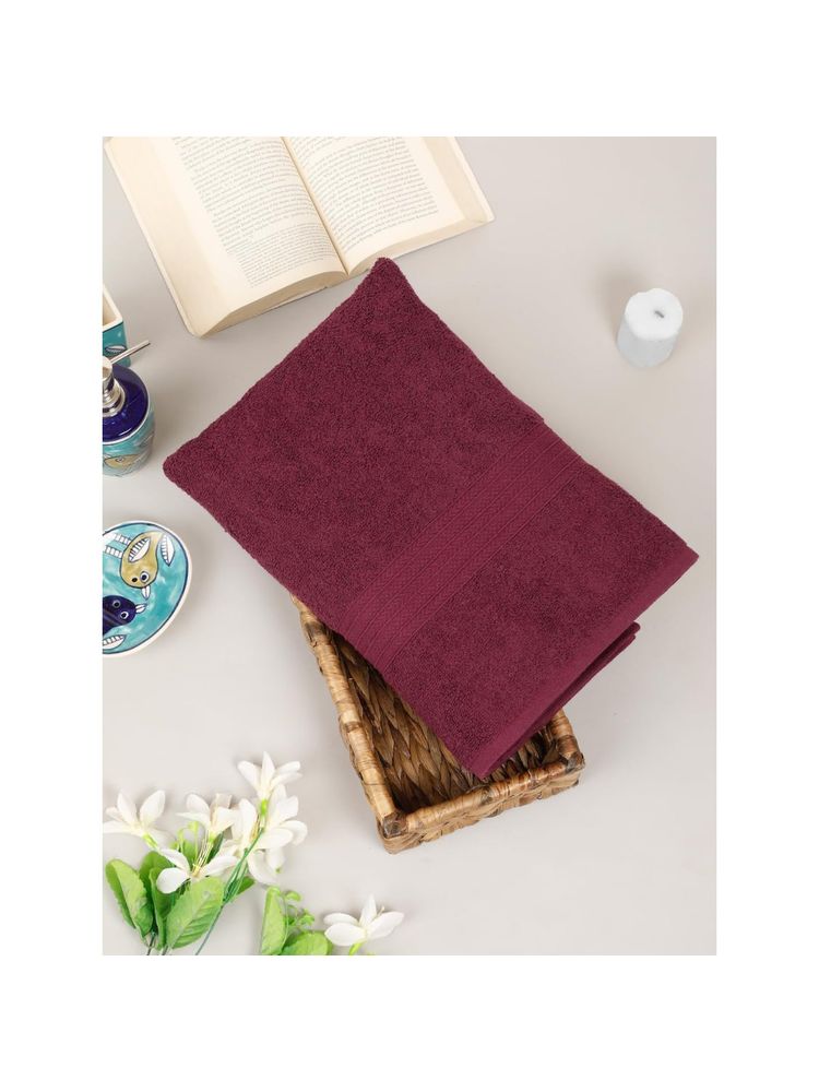 Creeva Classic Bath Towel 545 Gsm Wine-image-46