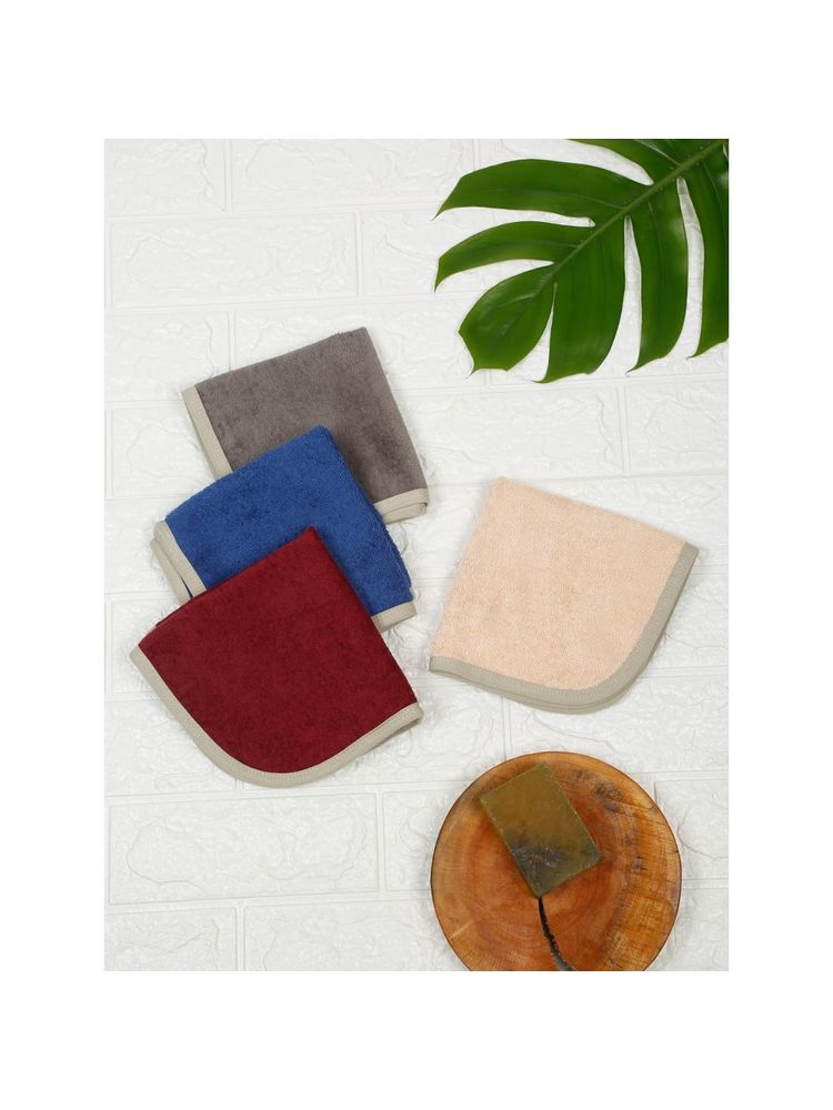 Creeva Luxury 30X30 Cm Face Towel Set of 4