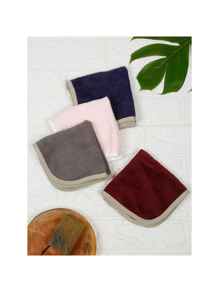 Creeva Luxury 30X30 Cm Face Towel Set of 4