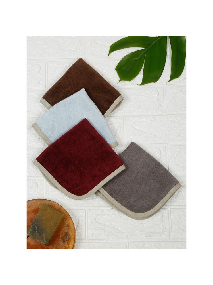 Creeva Luxury 30X30 Cm Face Towel Set of 4-image-37