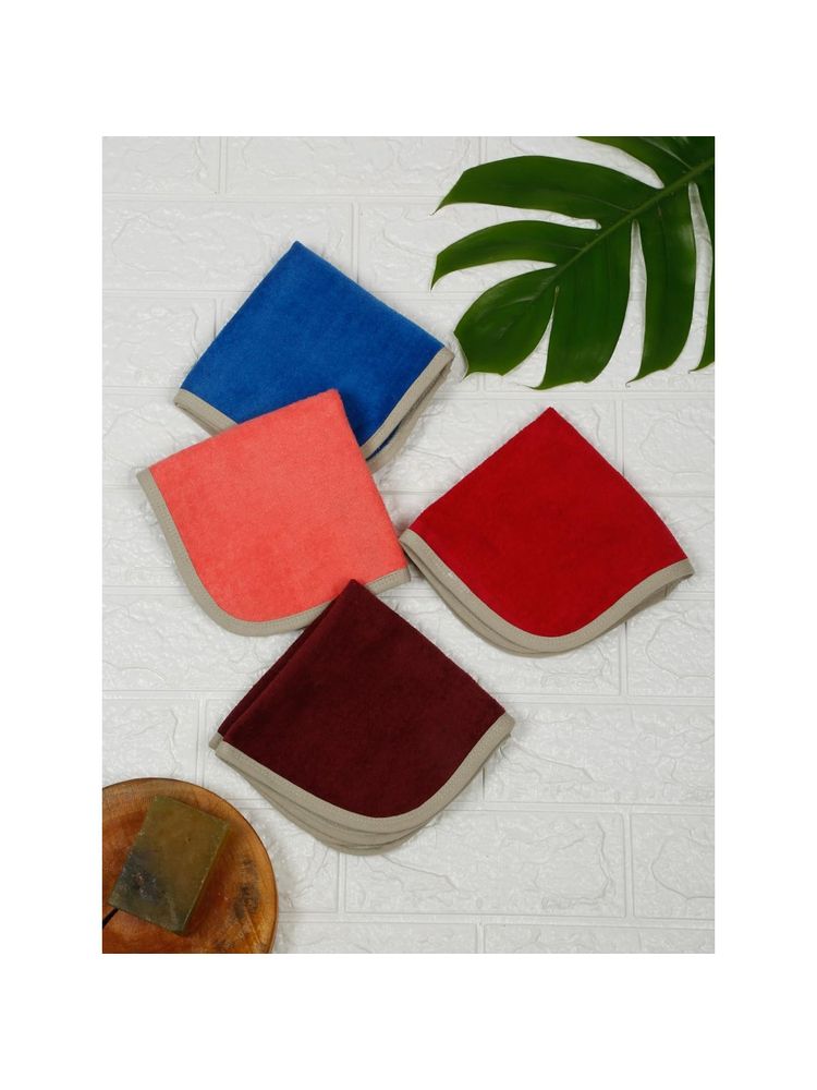 Creeva Luxury 30X30 Cm Face Towel Set of 4-image-38