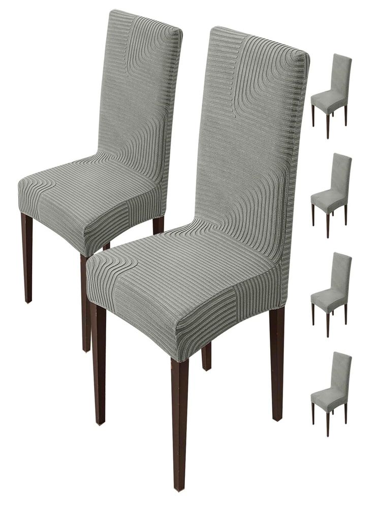 House of Quirk Grey Accent Chair Cover (Pack Of 6)-image-9