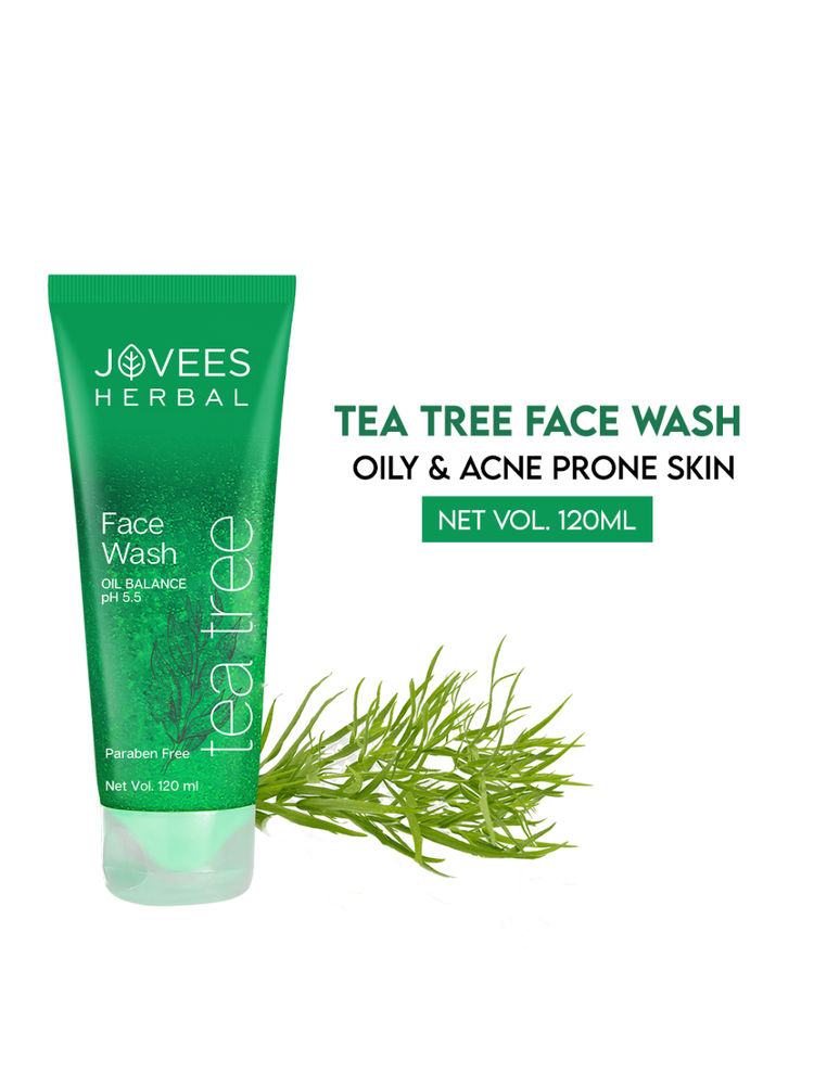 Jovees Herbal Tea Tree Face Wash For Oily & Acne Free Glowing Skin-image-32