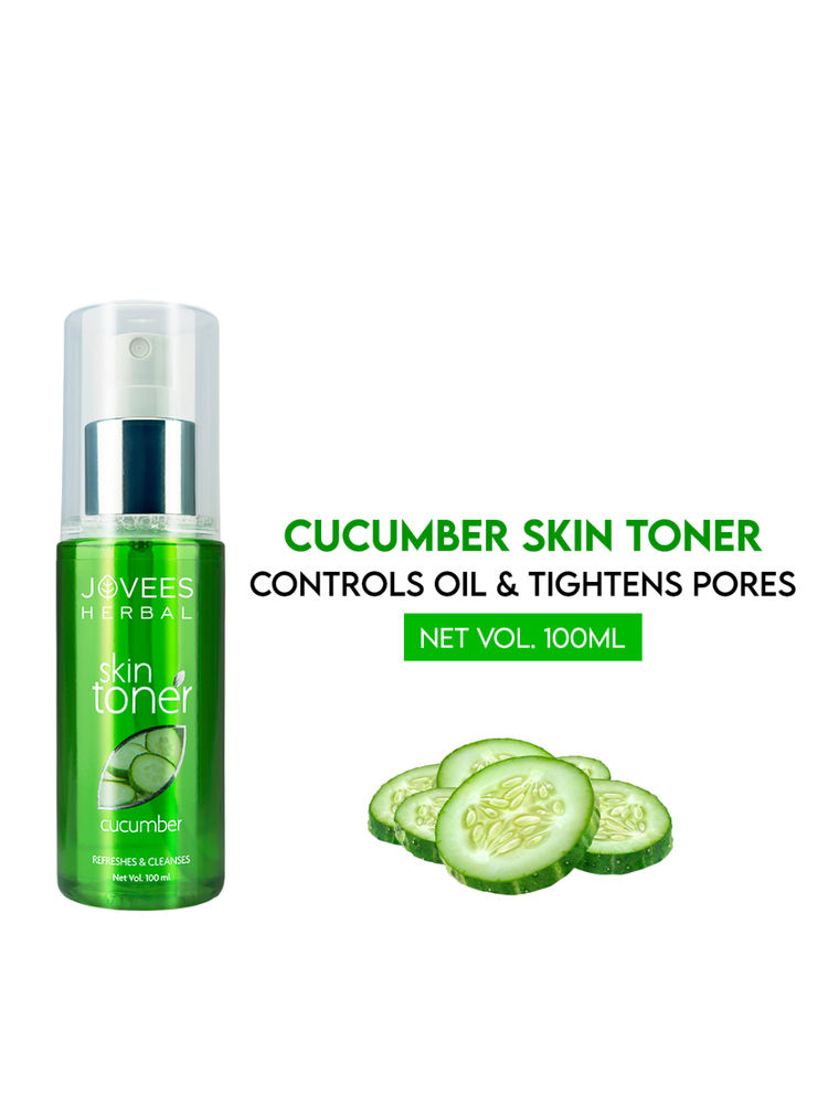 Jovees Herbal Cucumber Skin Toner For Oily & Acne Prone Skin Hydrating & Pore Tightening-image-44