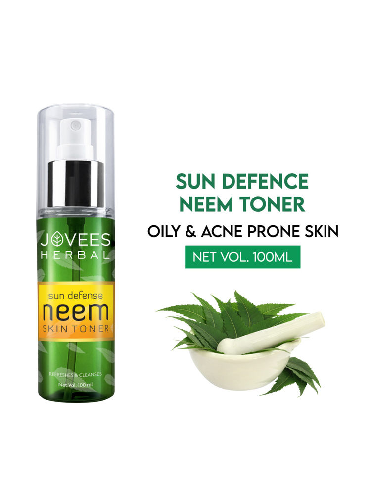 Jovees Herbal Sun Defence Neem Skin Toner Pore Tightening And Protection Against Sun Damage & Tanning - 100 ml-picture-19
