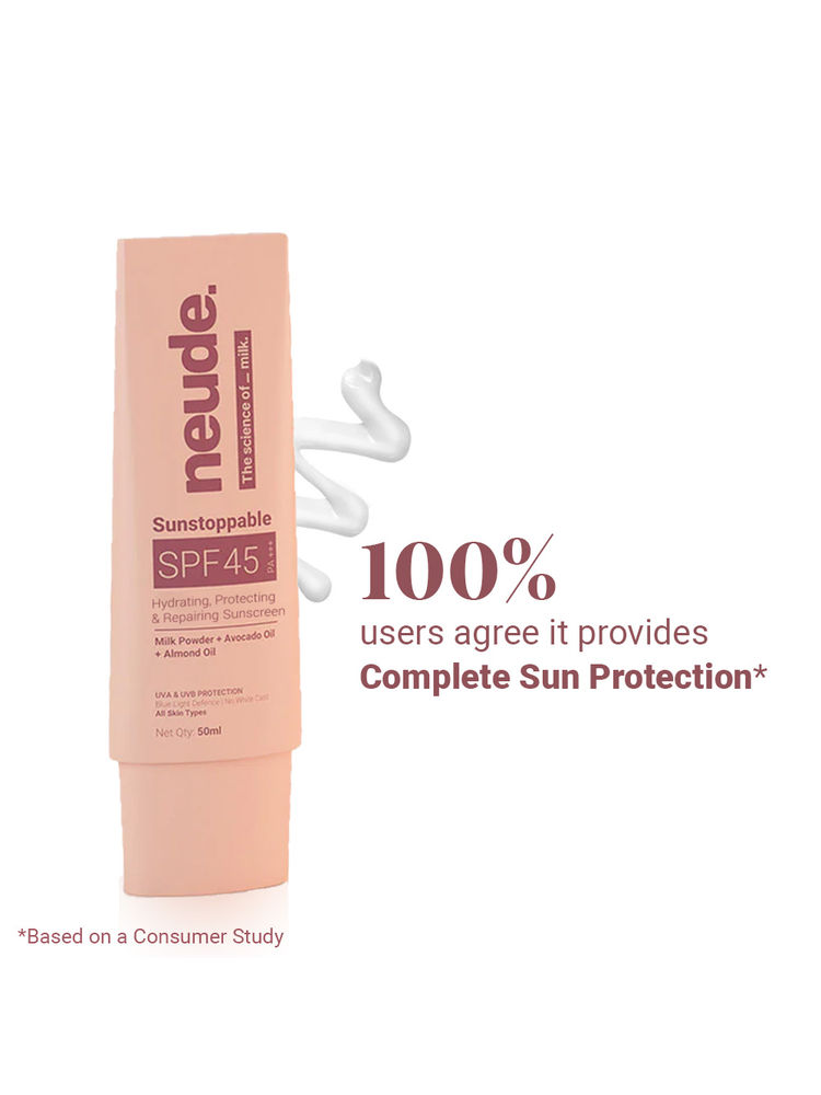 Neude Skin 3-in-1 Sunscreen - no white cast - Sunstoppable SPF 45 PA+++-image-4