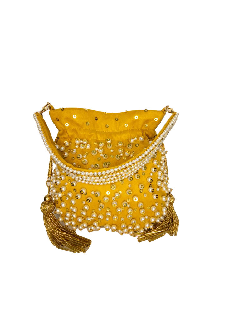 Angeline Yellow Potli Bag-image-38