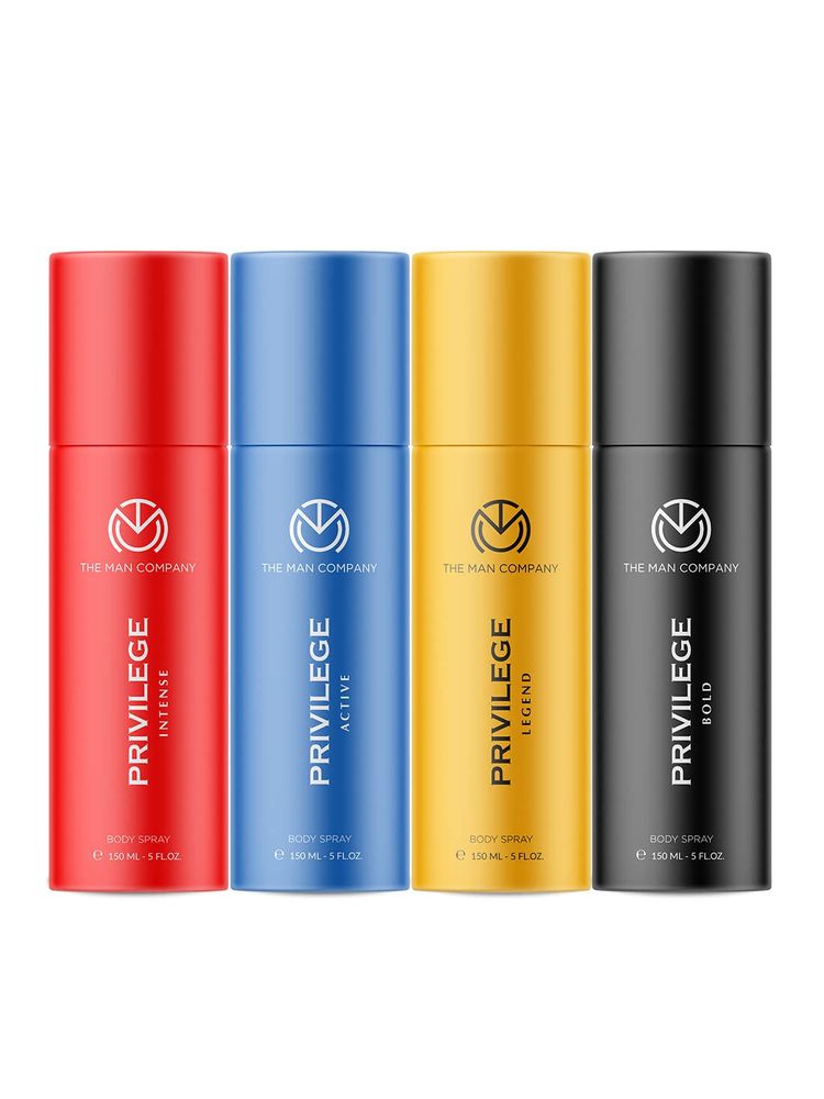 The Man Company Privilege Deodorants Combo Pack For Men - Active, Legend, Intense & Bold-picture-22