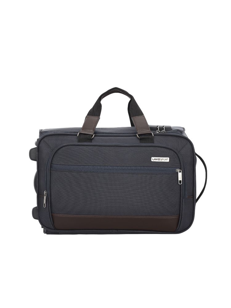 Lavie Sport Unisex Matrix 14 Inch Laptop Travel Wheel Duffle (Brown) (M)-picture-27