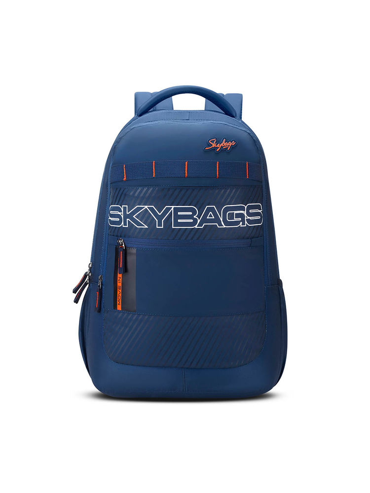 Skybags Amigo 42L Casual Laptop Backpack for Men & Women With Rain Cover(Navy)