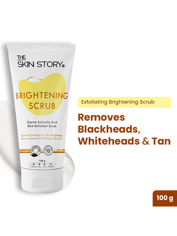 The Skin Story Salicylic Acid Brightening Face Scrub Removes Tan Excess Oil Blackheads & Whiteheads-picture-19