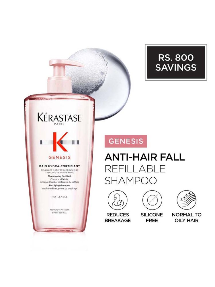 Kerastase Genesis Hydra-Fortifiant Anti-Hair Fall Refillable Shampoo-image-23