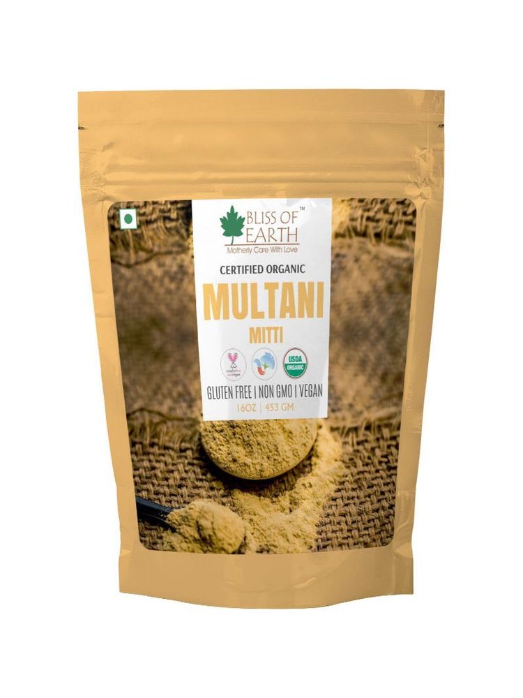 Bliss Of Earth Certified Organic Multani Mitti Powder-picture-24
