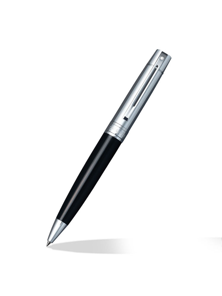 Sheaffer 9314 Gift 300 Ballpoint Pen - Glossy Black Barrel Chrome Cap with Chrome Plated Trim-picture-23