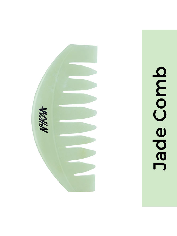 Nykaa Naturals Green Jade Comb - Boost Hair Growth & Scalp Health, Soothing & Massaging Tool-image-18